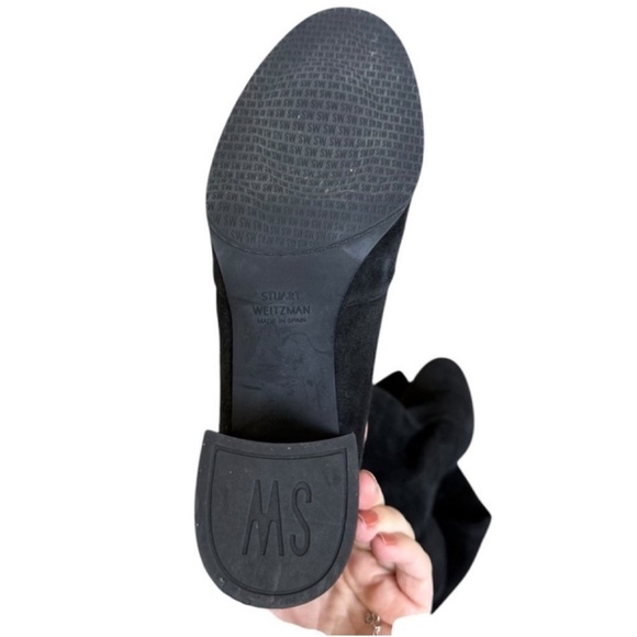 STUART WEITZMAN Landmark Over-the-Knee Suede Boots Size 7.5 - Picture 10 of 13